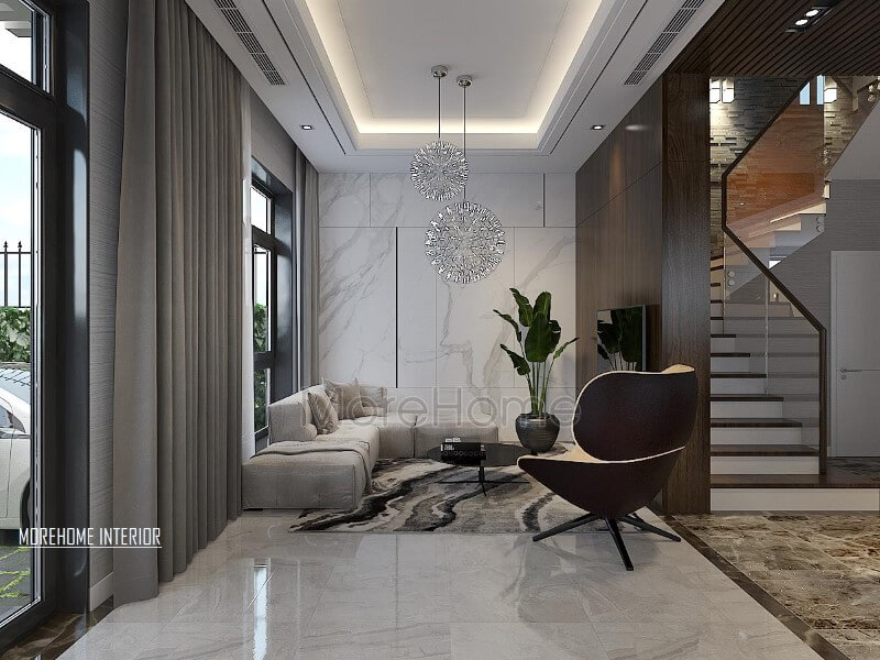 Trang trí nội thất phòng khách hiện đại, đẹp cho biệt thự, nhà phố. Thiết kế nội thất phòng khách biệt thự